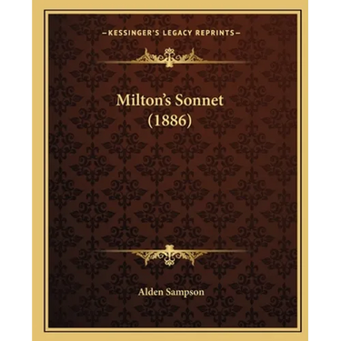 Milton's Sonnet (1886)