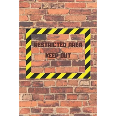 Restricted Area Keep Out: Internet password and username keeper with alphabetical tabs