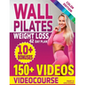 Wall Pilates Workouts for Women: 28 Day Wall Pilates Exercise Chart, 7 Day Wall Pilates Weight Loss, Stretching Exercises. 10 Minute Pilates Workouts