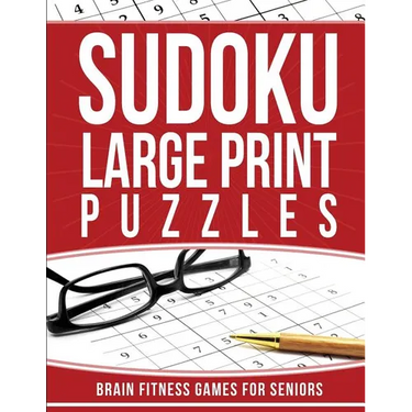 Sudoku Large Print Puzzles: Brain Fitness Games for Seniors