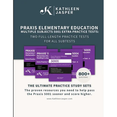 Praxis 5001 Extra Practice Tests: Two Full-Length Practice Tests For All Subtests