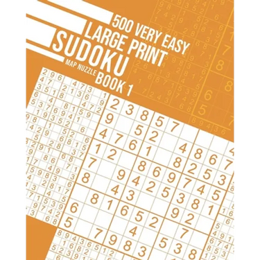 500 Very Easy Large Print Sudoku Book 1