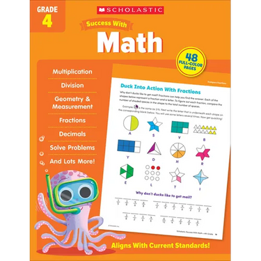 Scholastic Success with Math Grade 4 Workbook