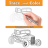Trace and Color: Hot Rods: Adult Activity Book