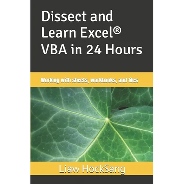 Dissect and Learn Excel(R) VBA in 24 Hours: Working with sheets, workbooks, and files