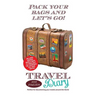 Travel Diary: 152 page travel diary. Perfect for documenting your travels and holidays around the World