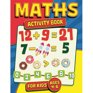 Maths Activity Book for Kids Ages 4-6