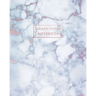 Graph Paper Notebook: Radiant Moonstone, White Grey Marble - 8 x 10 - 5 x 5 Squares per inch - 100 Quad Ruled Pages - Cute Graph Paper Compo