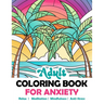 Adult Coloring Book For Anxiety: Relaxing Stained Glass Mosaic Kaleidoscope Landscapes Nature Animals Flowers. Abstract Amazing Mindful Patterns. Stre