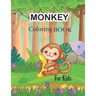 Monkey Coloring Book For Kids: jungle animal book, monkey coloring book