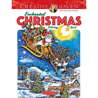 Creative Haven Enchanted Christmas Coloring Book