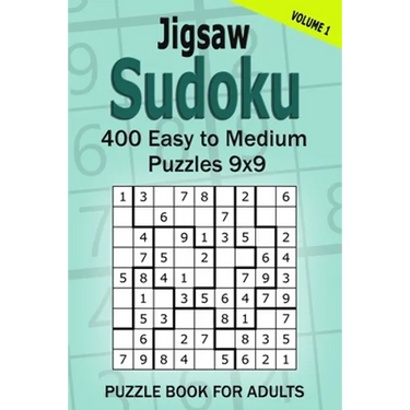 Jigsaw Sudoku Puzzle Book for Adults: 400 Easy to Medium Puzzles 9x9 (Volume 1)