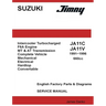 Suzuki Jimny JA11C JA11V 660cc English Factory Parts Manual 1991-1996