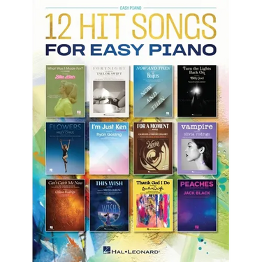 12 Hit Songs for Easy Piano - Songbook with Lyrics