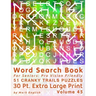 Word Search Book For Seniors: Pro Vision Friendly, 51 Cranky Trails Puzzles, 30 Pt. Extra Large Print, Vol. 45