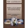 Sclafani V. U S U.S. Supreme Court Transcript of Record with Supporting Pleadings