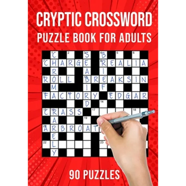 Cryptic Crossword Puzzle Book for Adults: Quick Daily Cryptic Cross Word Activity Books 90 Puzzles (UK Version)