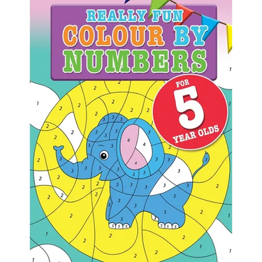 Really Fun Colour By Numbers For 5 Year Olds: A fun & educational counting numbers activity book for five year old children