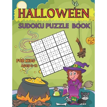 Halloween Sudoku Puzzle Book for Kids Ages 8 -12: Smart Gift for Young Boys and Girls, Children Activities and Free Time for Parents- 320 Easy Quizzes
