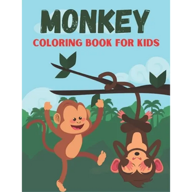 Monkey Coloring Book For Kids: Funny and Monkey Rabit Designs