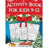 Activity Book for Kids 9-12: 200 Fun Sudoku Puzzles and Word Search for Kids with Solutions - Large Print - Christmas Edition