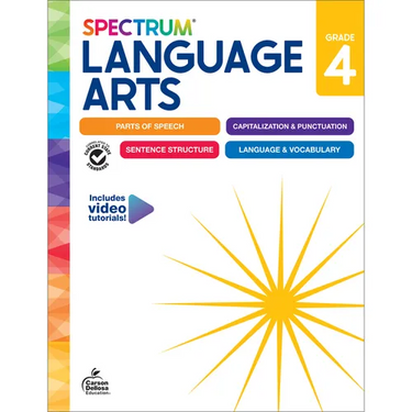 Spectrum Language Arts Workbook, Grade 4