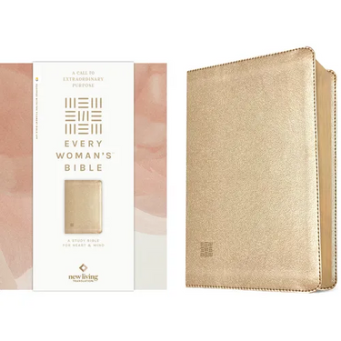 NLT Every Woman's Bible, Filament Enabled (Leatherlike, Soft Gold, Red Letter)