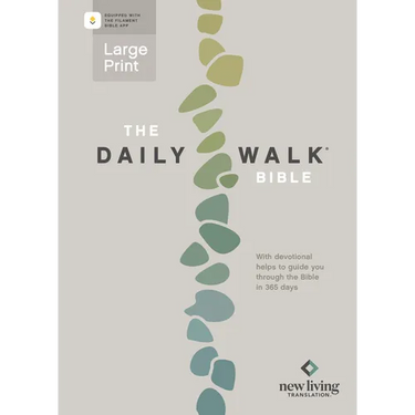 The Daily Walk Bible Large Print Nlt, Filament Enabled (Softcover)