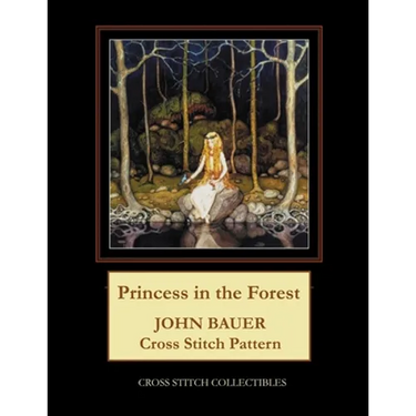 Princess in the Forest: John Bauer Cross Stitch Pattern