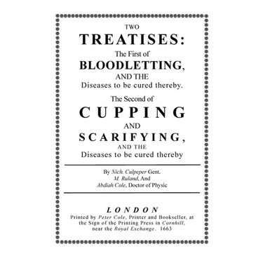 Bloodletting and Cupping
