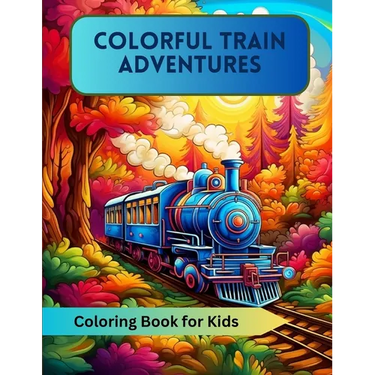 Colorful Train Adventures: Coloring Book for Kids
