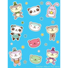 Sticker Album For Girls: 100 Plus Pages For PERMANENT Sticker Collection, Activity Book For Girls, Blue - 8.5 by 11