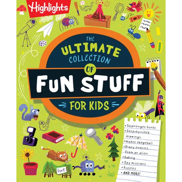 The Ultimate Collection of Fun Stuff for Kids: 4-Book Activity Bundle with Over 600 Crafts, Writing Prompts, Scavenger Hunts and More, Creative Things