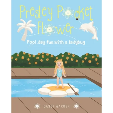 Presley Pocket Flower: Pool day fun with a ladybug