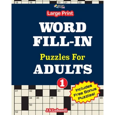 Large Print WORD FILL-IN Puzzles For ADULTS; Vol.1