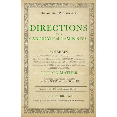Directions for a Candidate of the Ministry