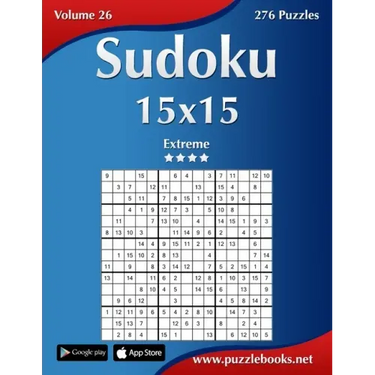 Sudoku 15x15 - Extreme - Volume 26 - 276 Puzzles