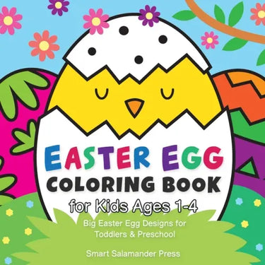 Easter Egg Coloring Book for Kids Ages 1-4: Big Easter Egg Designs for Toddlers & Preschool