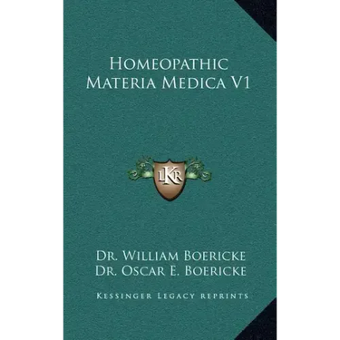 Homeopathic Materia Medica V1