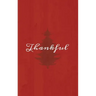 Thankful: A Red Hardcover Decorative Book for Decoration with Spine Text to Stack on Bookshelves, Decorate Coffee Tables, Christmas Decor, Holiday Dec