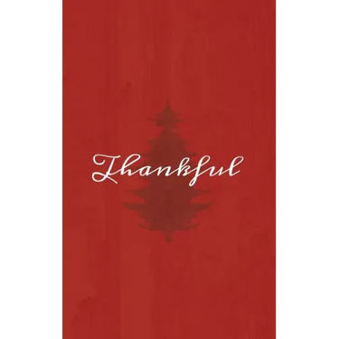 Thankful: A Red Hardcover Decorative Book for Decoration with Spine Text to Stack on Bookshelves, Decorate Coffee Tables, Christmas Decor, Holiday Dec