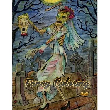 Fancy Coloring: Beauty of Horror Adults Coloring Books Vol2