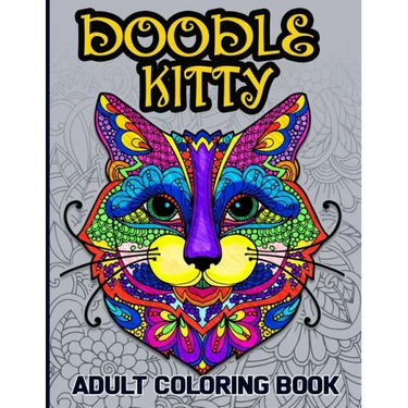 Doodle Kitty: Adult Coloring Book