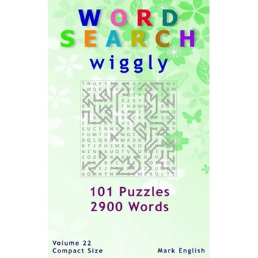Word Search: Wiggly, 101 Puzzles, 2900 Words, Volume 22, Compact 5"x8" Size