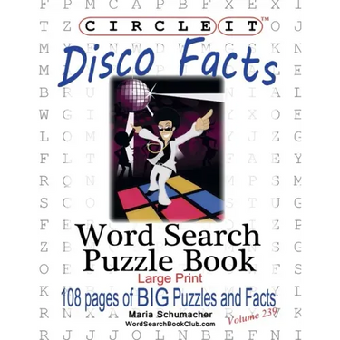 Circle It, Disco Facts, Word Search, Puzzle Book