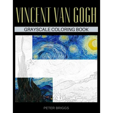 Vincent Van Gogh Grayscale Coloring Book