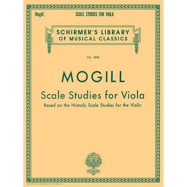Scale Studies for Viola: Schirmer Library of Classics Volume 1860 Viola Method
