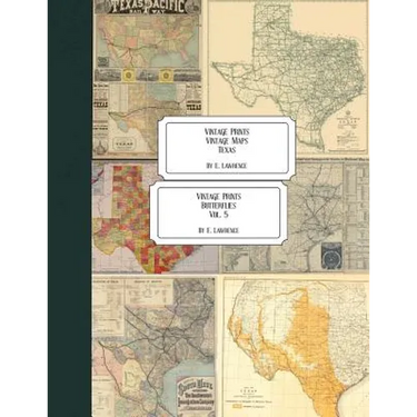 Vintage Prints: Vintage Maps: Texas