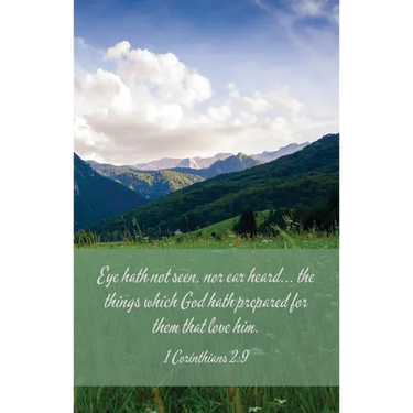 Funeral Bulletin: The Things (Package of 100): 1 Corinthians 2:9 (Kjv)