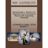 Marachowsky V. Devine U.S. Supreme Court Transcript of Record with Supporting Pleadings